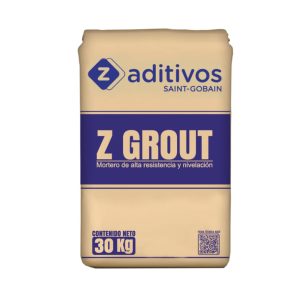 Mortero grout autonivelante Z Grout 30kg de alta resistencia para anclaje y nivelación
