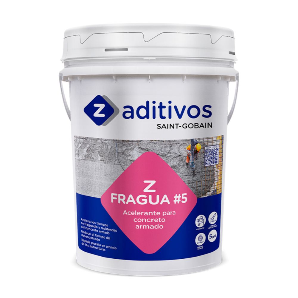 Aditivo acelerante sin cloruros para concreto armado Z Fragúa 5