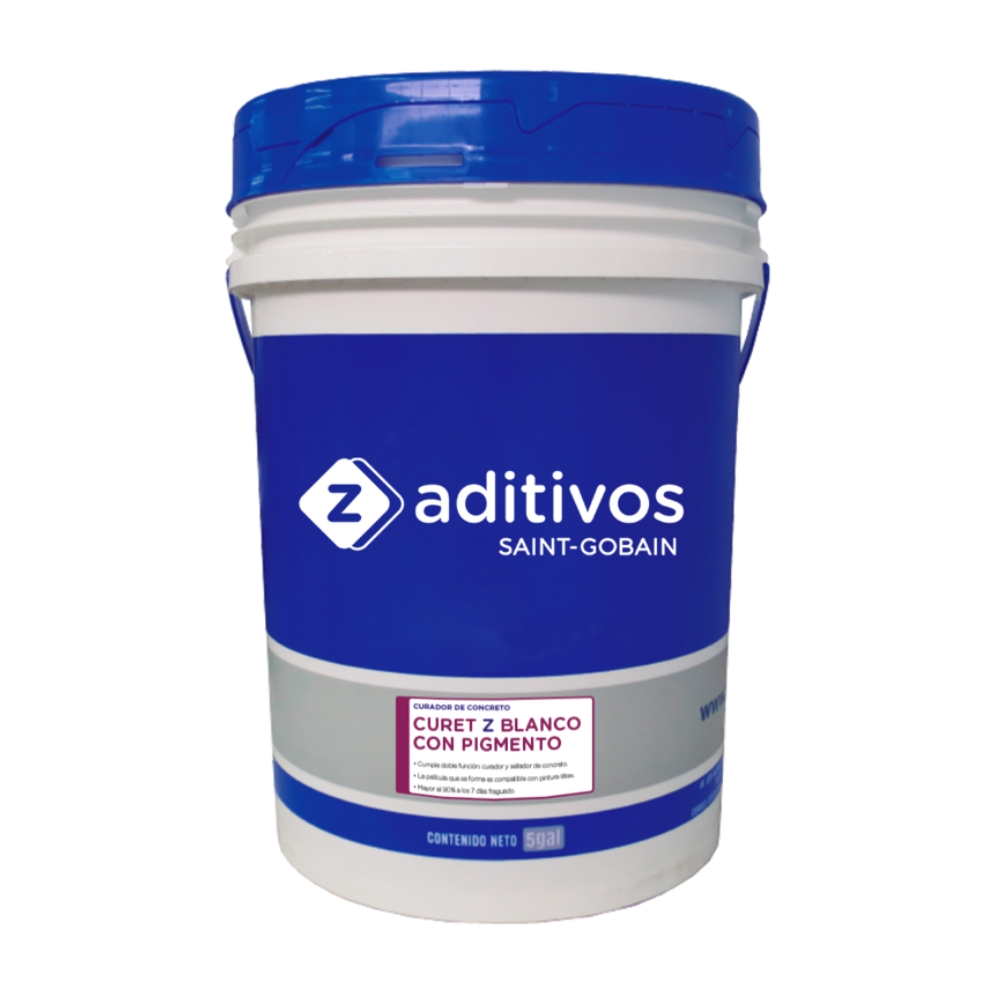 curador de concreto curet z blanco z aditivos